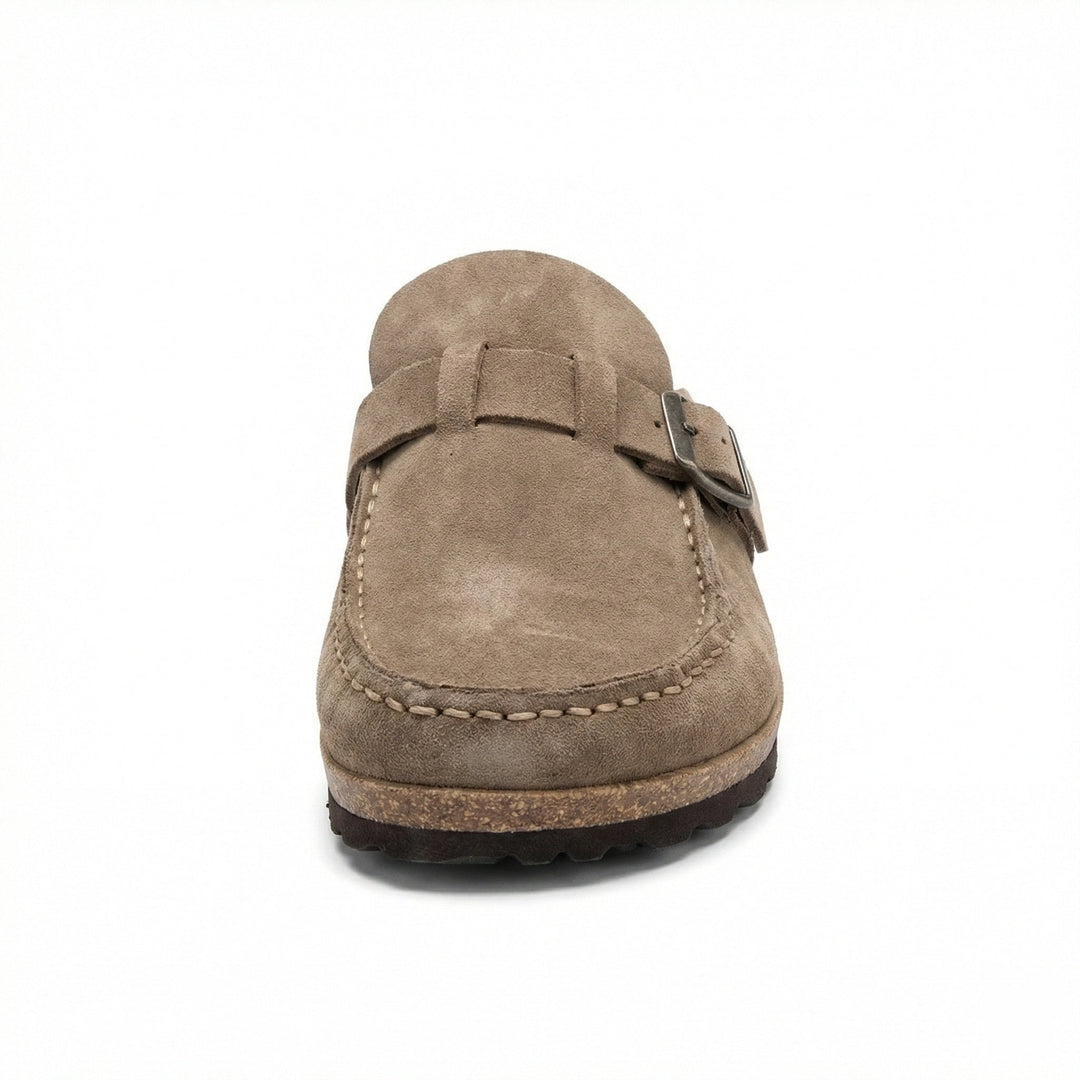 Clogs - Damen Retro Wildleder Slip-On Mule - Vittorelli