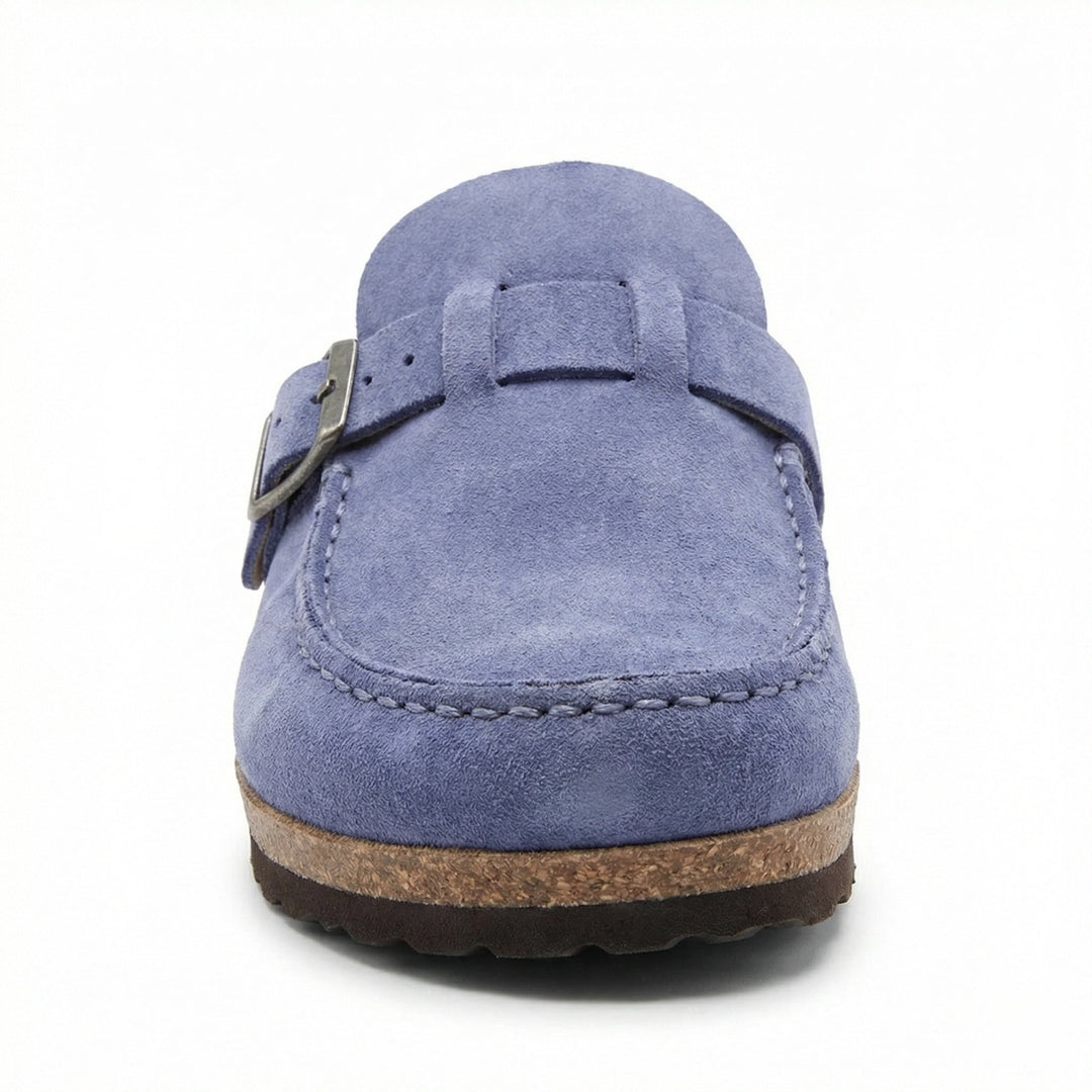 Clogs - Damen Retro Wildleder Slip-On Mule - Vittorelli
