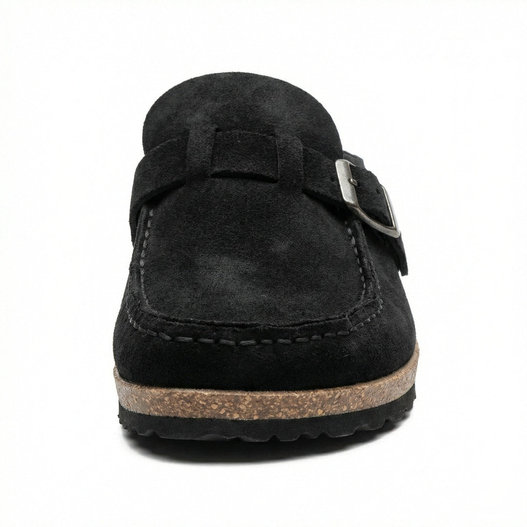 Clogs - Damen Retro Wildleder Slip-On Mule - Vittorelli