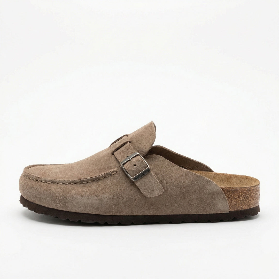 Clogs - Damen Retro Wildleder Slip-On Mule - Vittorelli