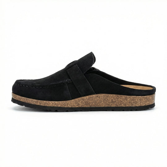 Clogs - Damen Retro Wildleder Slip-On Mule - Vittorelli