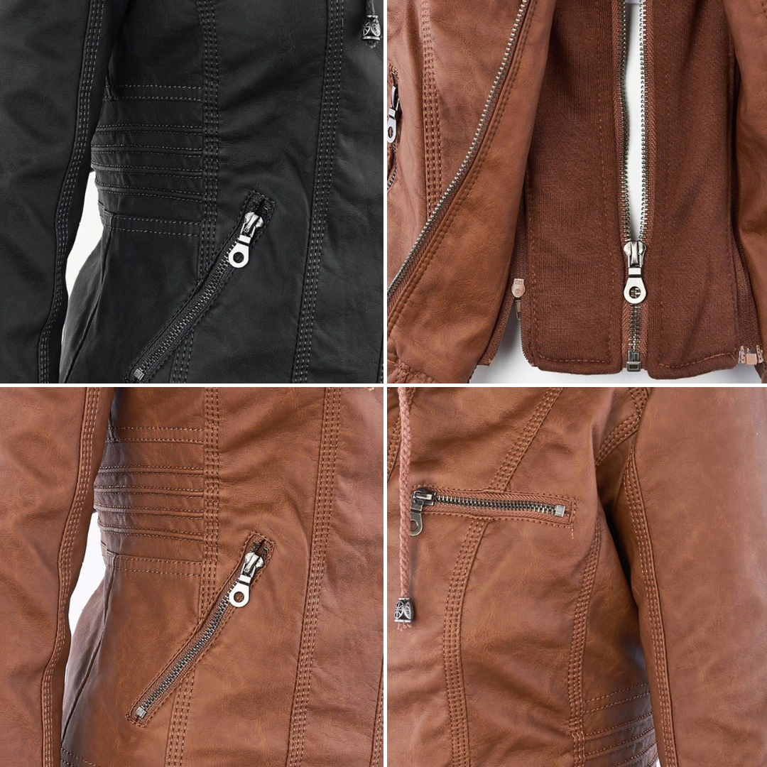 Elegante Lederjacke für Frauen