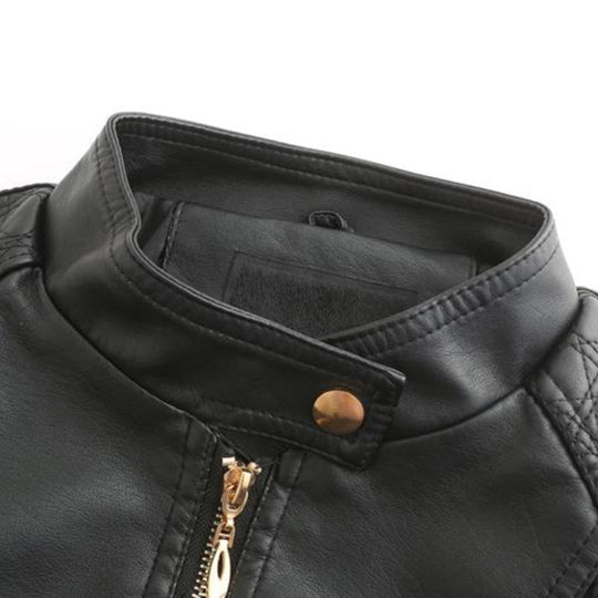 Elegante Lederjacke Mit Modernem Schnitt - Arvani