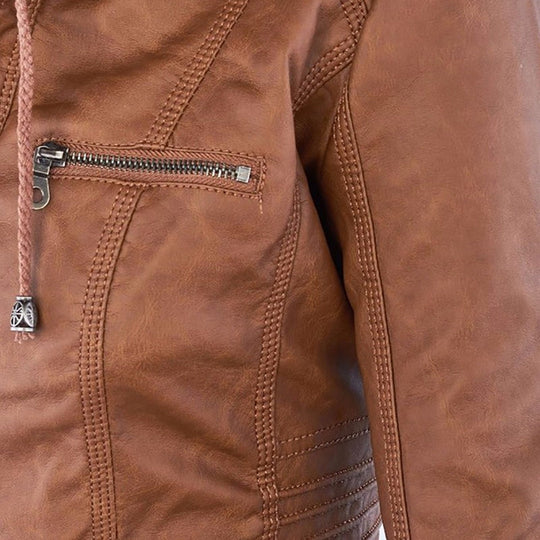 Elegante Lederjacke für Frauen