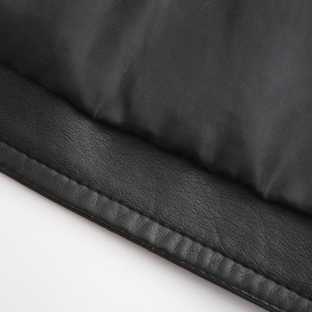 Elegante Lederjacke Mit Modernem Schnitt