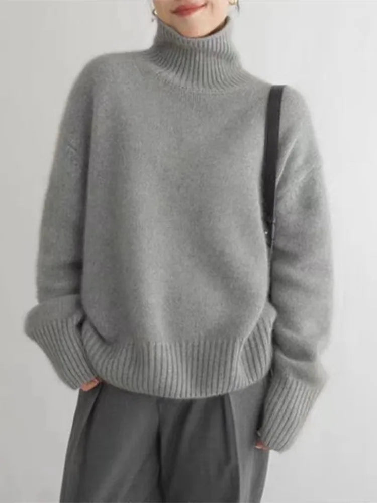 Rollkragenpullover Damen