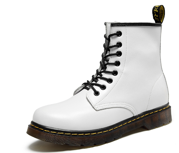 Kampfstiefel - Damenstiefel mit dicker Sohle und Schnürung