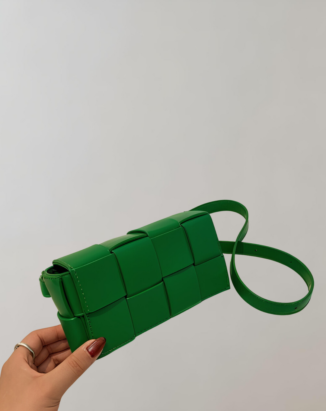 GNord Taschenlockte Umhängetasche Vegan Leder Damen Geflochtene Tasche Frauen