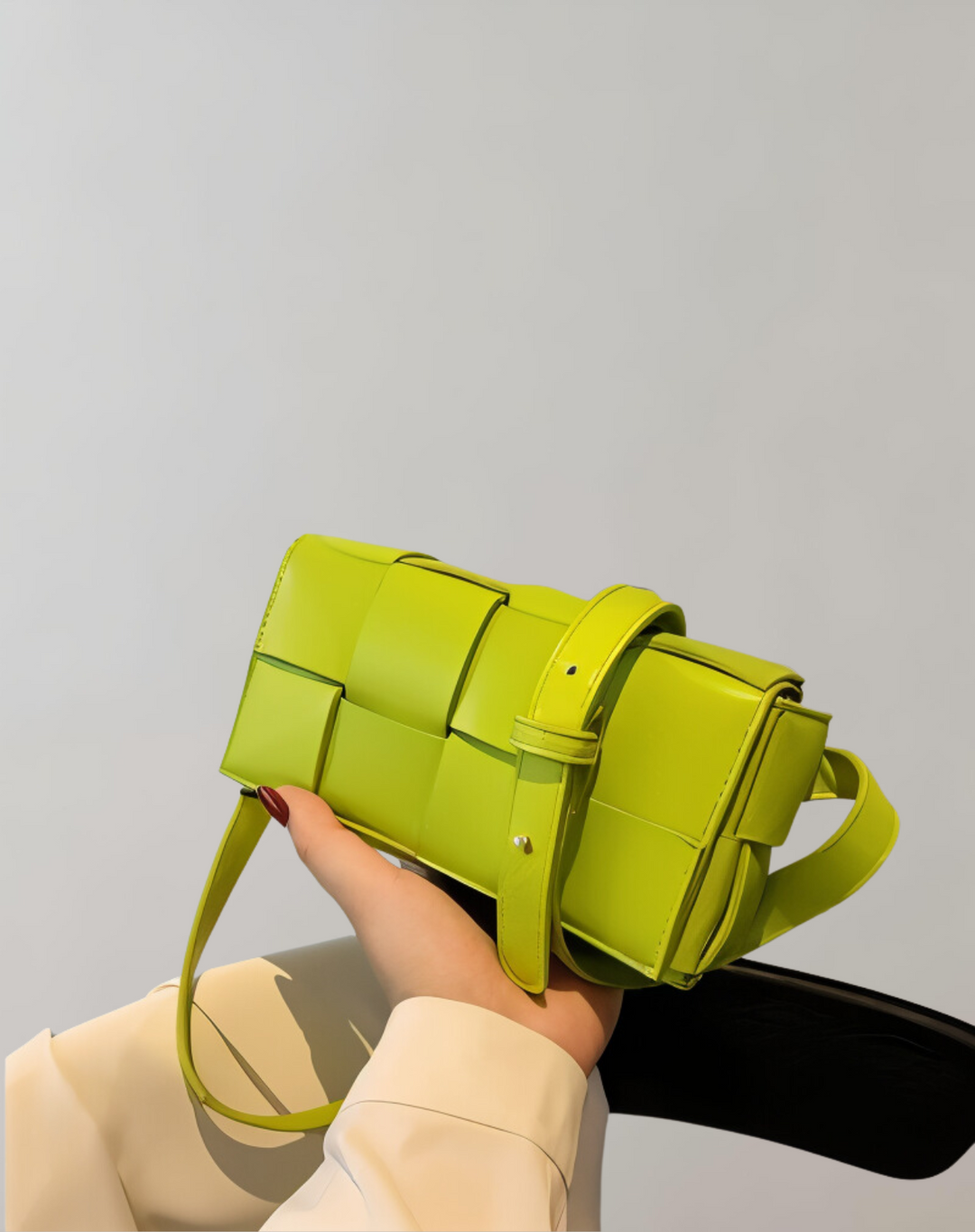 GNord Taschenlockte Umhängetasche Vegan Leder Damen Geflochtene Tasche Frauen