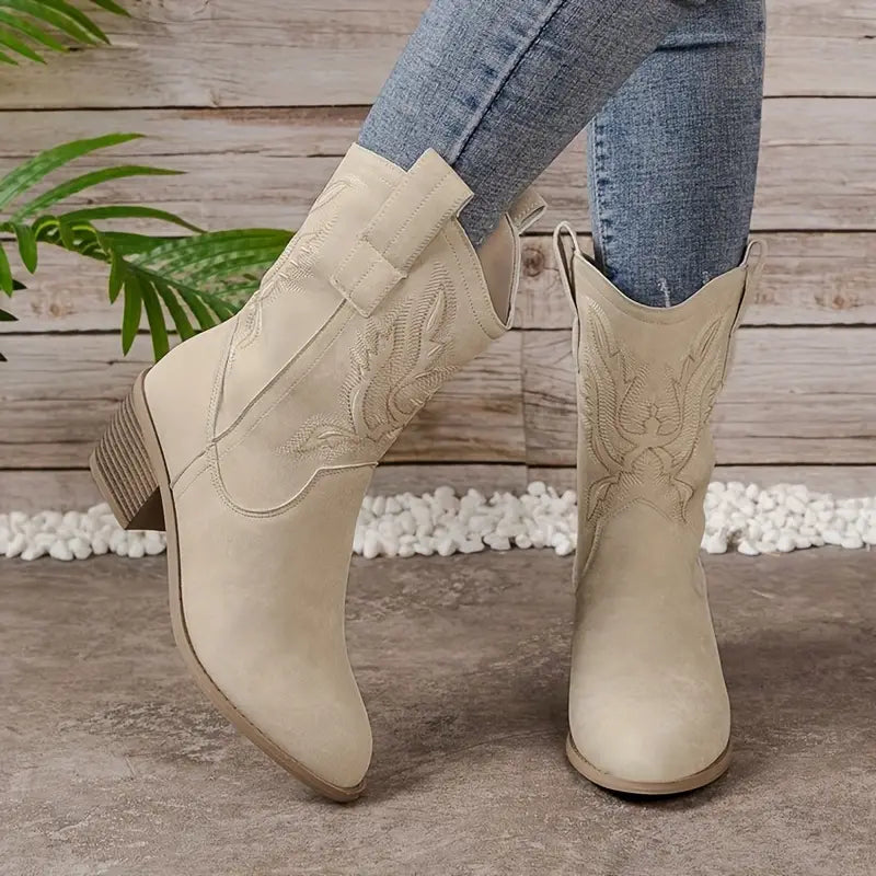 Cowboy-Stiefel - Bestickt - Western - Cowgirl-Stiefel - Cowboy-Stiefel für Frauen
