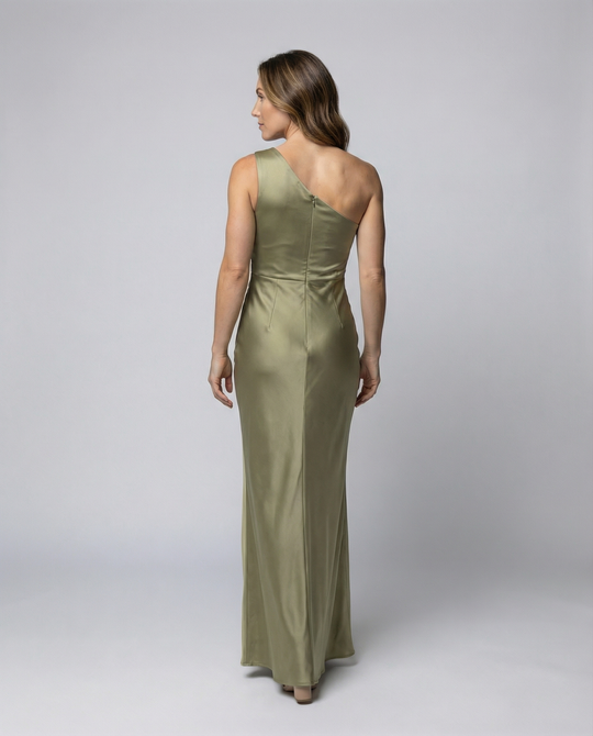 Elegantes Satin Abendkleid Damen