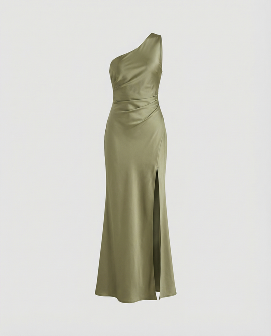 Elegantes Satin Abendkleid Damen