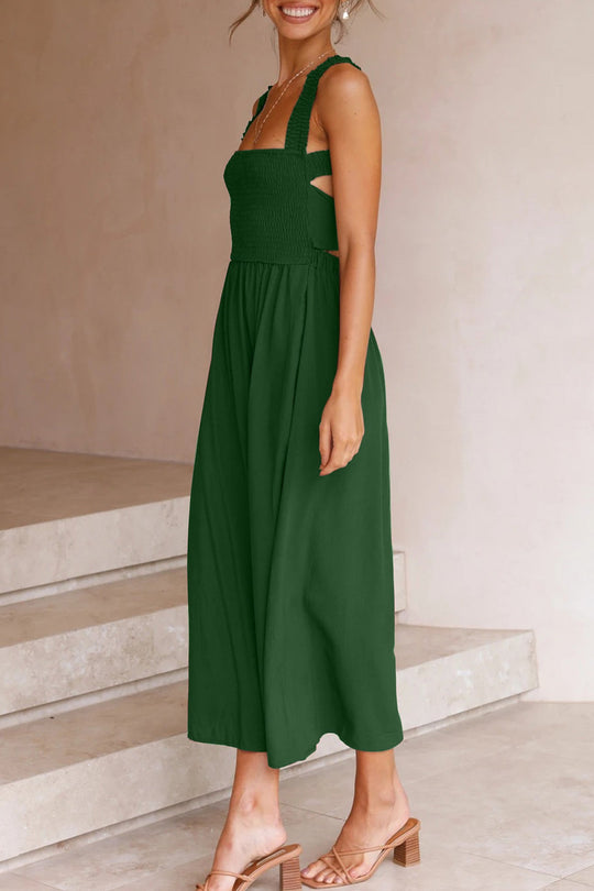 Crisscross Tie-Back Midi Kleid - Vittorelli