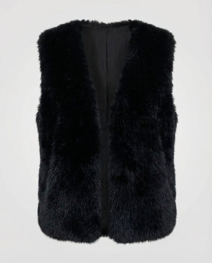 Faux Fur Weste Damen