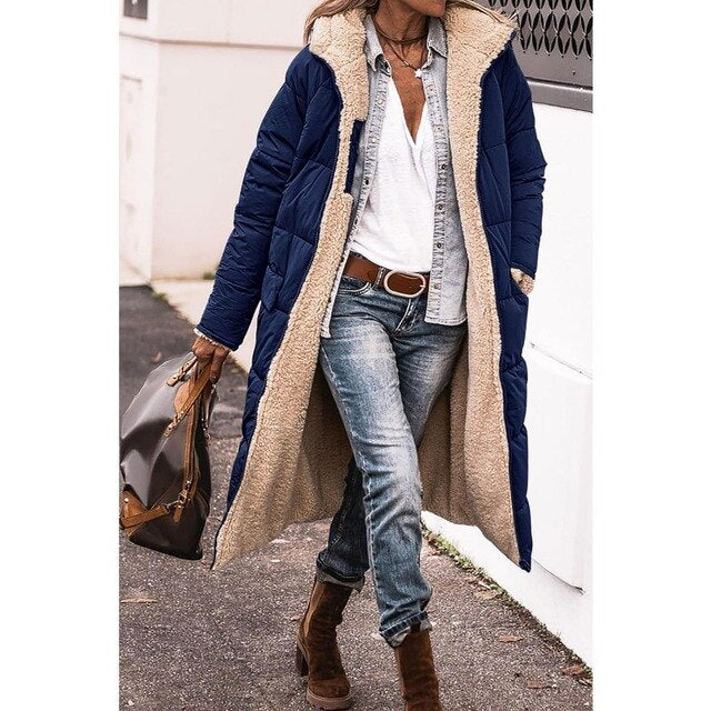 Wendbare lange Pufferjacke