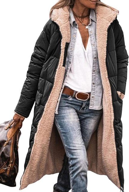 Wendbare lange Pufferjacke