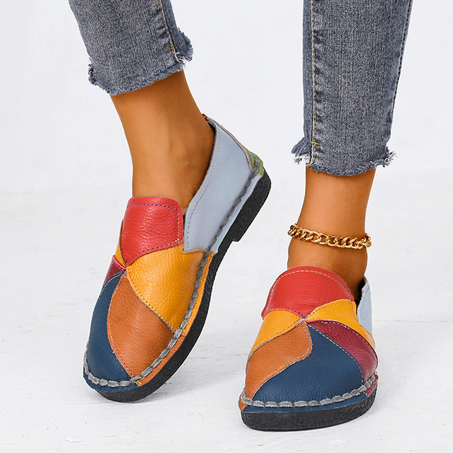 Farbige Orthopädische Damenschuhe mit Absatz
