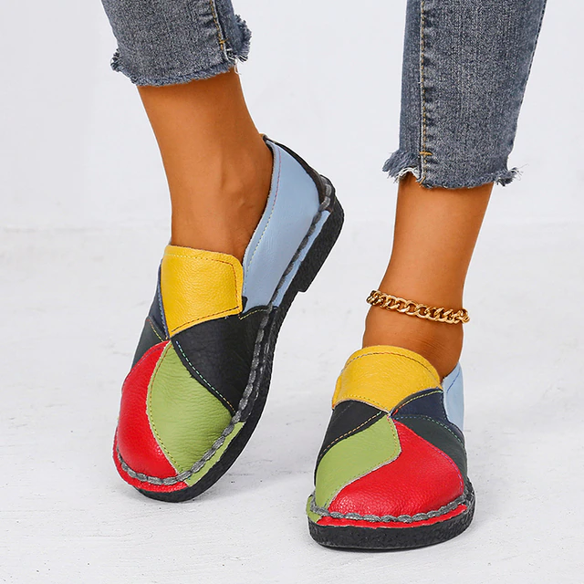 Farbige Orthopädische Damenschuhe mit Absatz