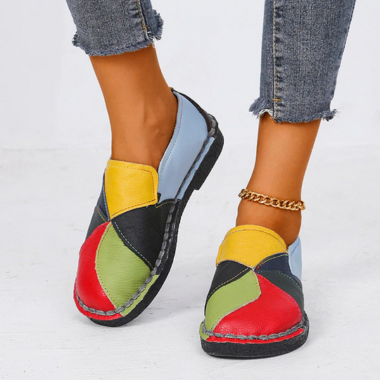 Farbige Orthopädische Damenschuhe mit Absatz