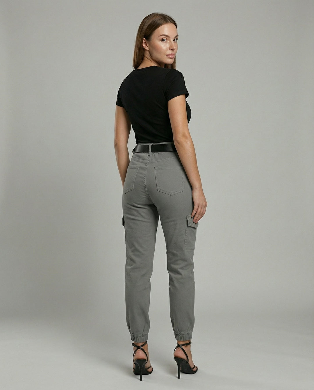 Damen Cargo-Jeans Komfort