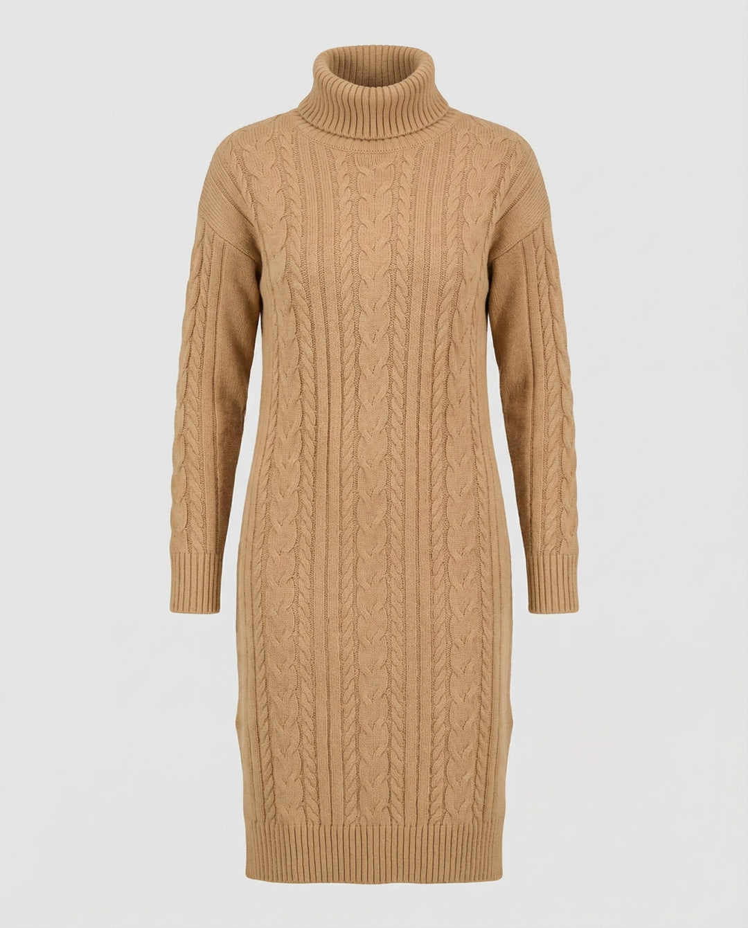 Elegantes Warmes Strickkleid Winter
