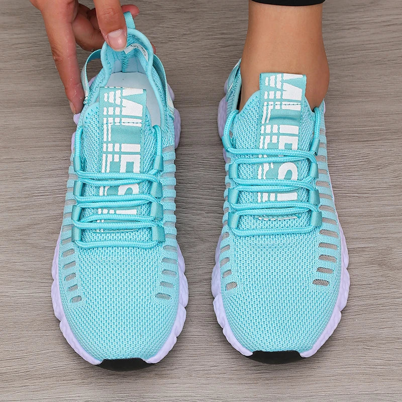 Damen Sportschuhe Plattform Atmungsaktiv Freizeit Synthetik