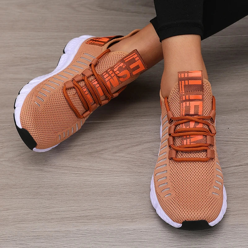 Damen Sportschuhe Plattform Atmungsaktiv Freizeit Synthetik