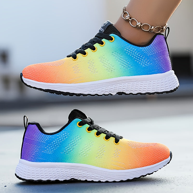Damen Sneakers - Schnürschuhe - Gehen - Mesh-Sneaker - Damen-Sneaker