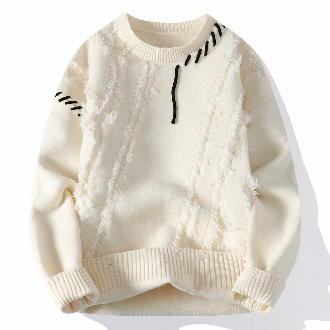 Einzigartiger Patchwork Pullover