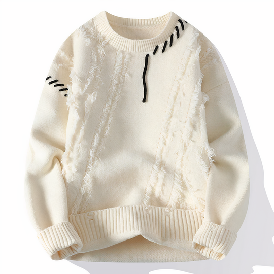 Einzigartiger Patchwork Pullover