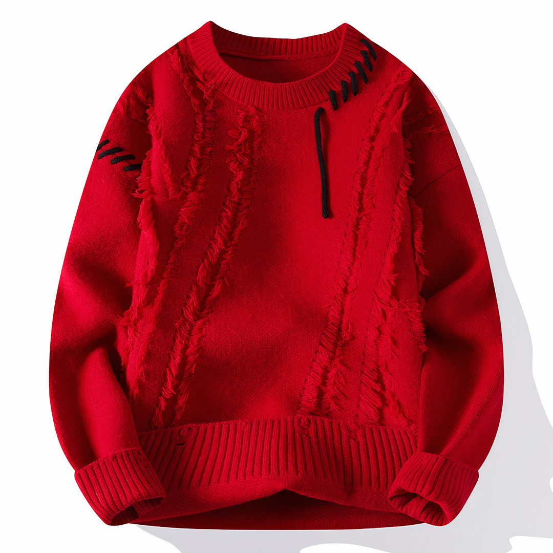 Einzigartiger Patchwork Pullover