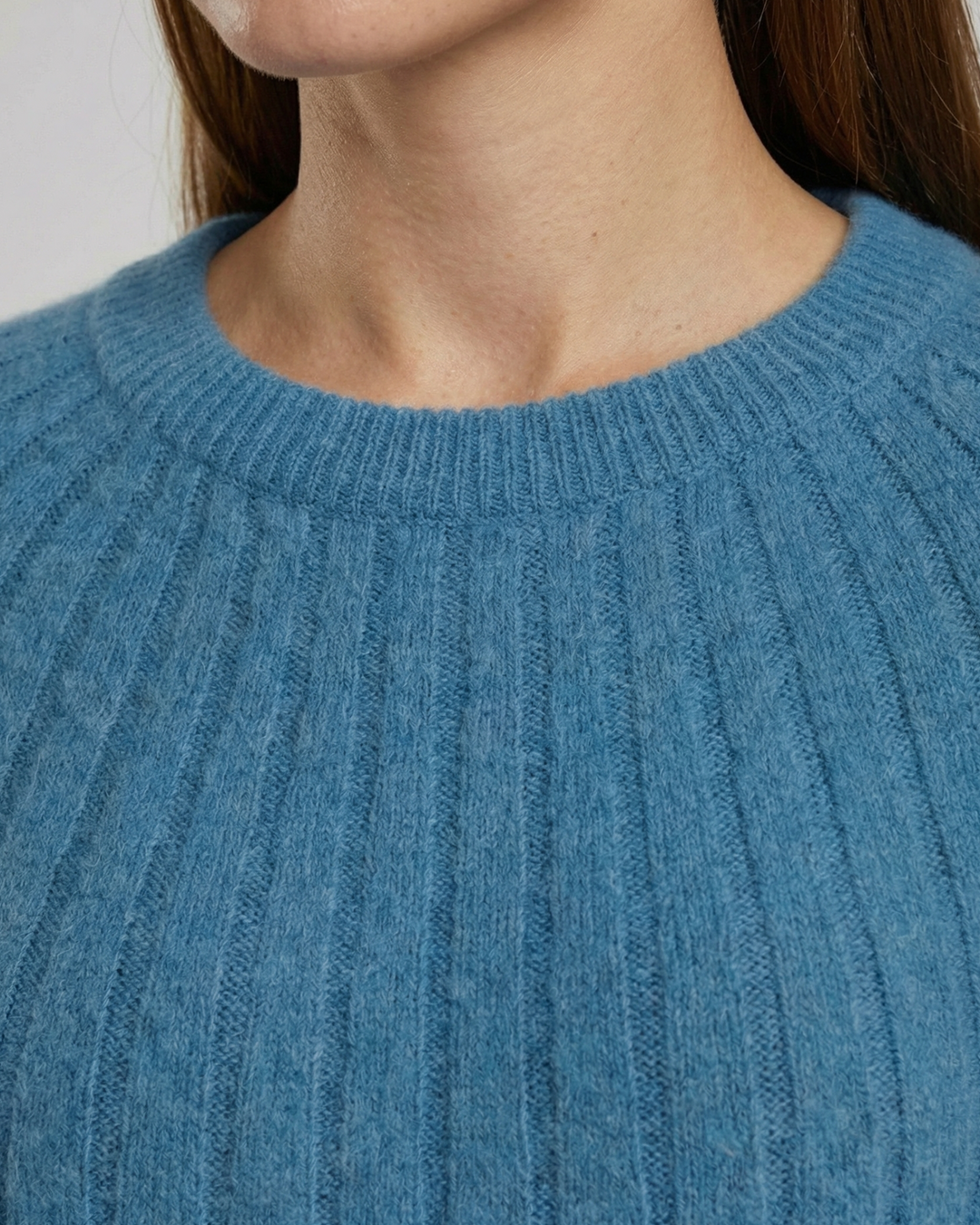Fluffiger Damen Strickpullover