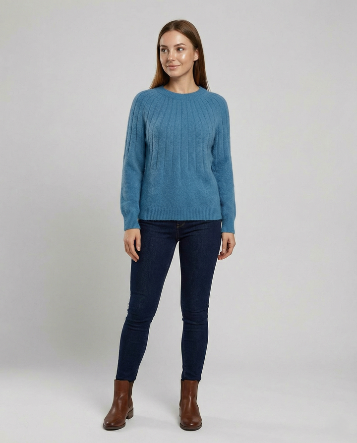Fluffiger Damen Strickpullover