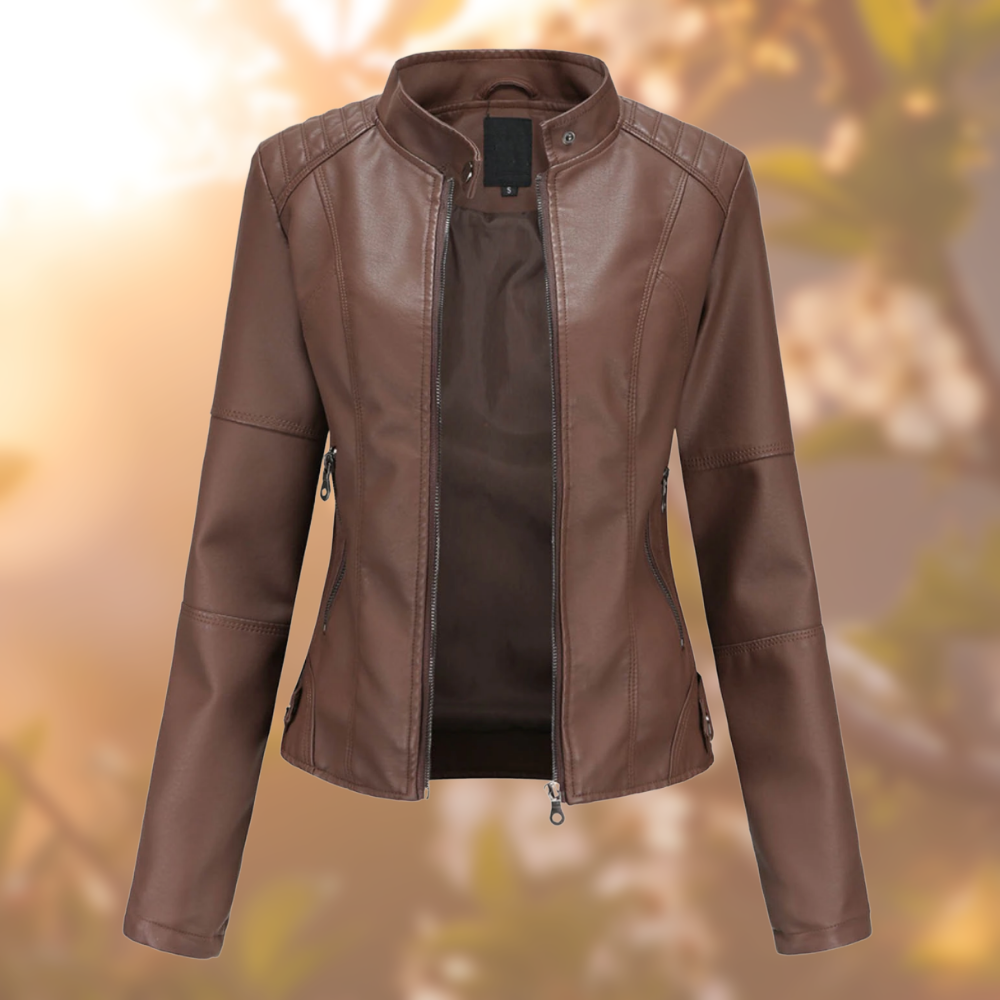 Elegante Lederjacke für Frauen