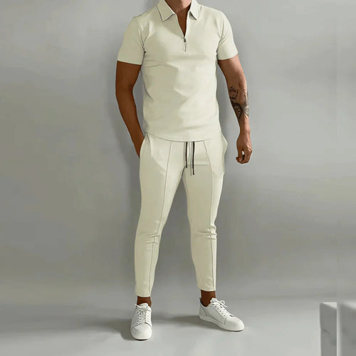 Elegantes Herren-Set bestehend aus Polo und eleganter Hose