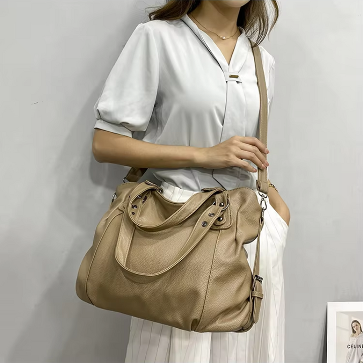 Nord Taschen | Large Soft Black Leather Handbag