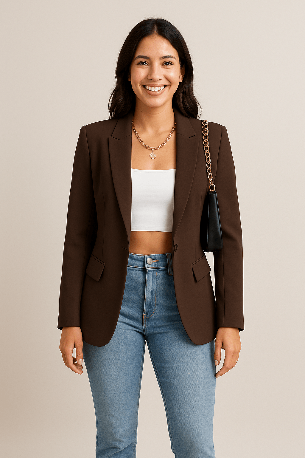 Blazer Eleganter Klassischer für Büro und Alltag
