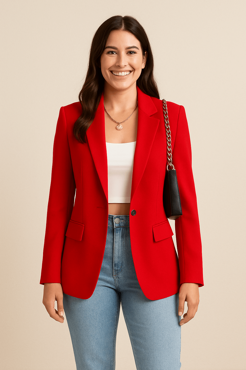 Blazer Eleganter Klassischer für Büro und Alltag