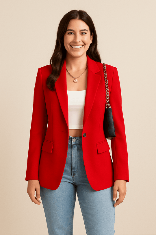 Blazer Eleganter Klassischer für Büro und Alltag