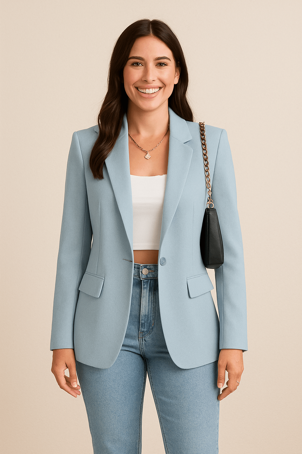 Blazer Eleganter Klassischer für Büro und Alltag