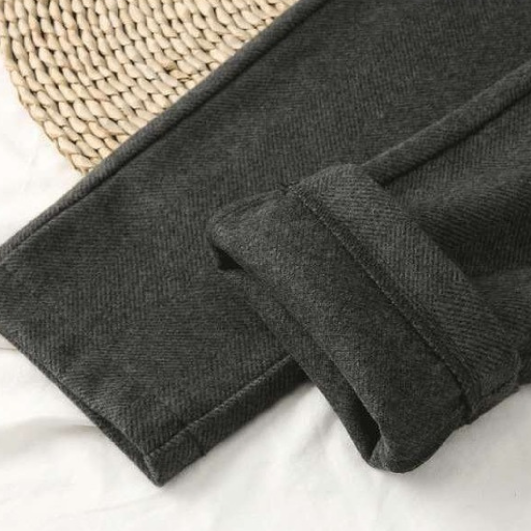 Damenhose mit Fischgrätmuster für vielseitige Kleidung in allen Jahreszeiten