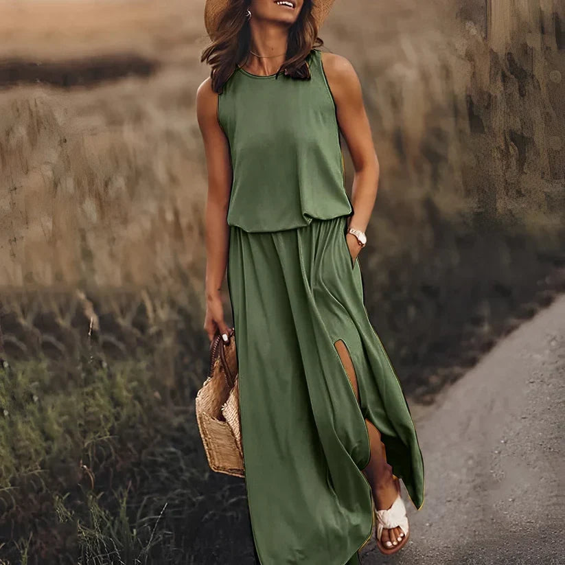 Elegantes farbenfrohes Kleid