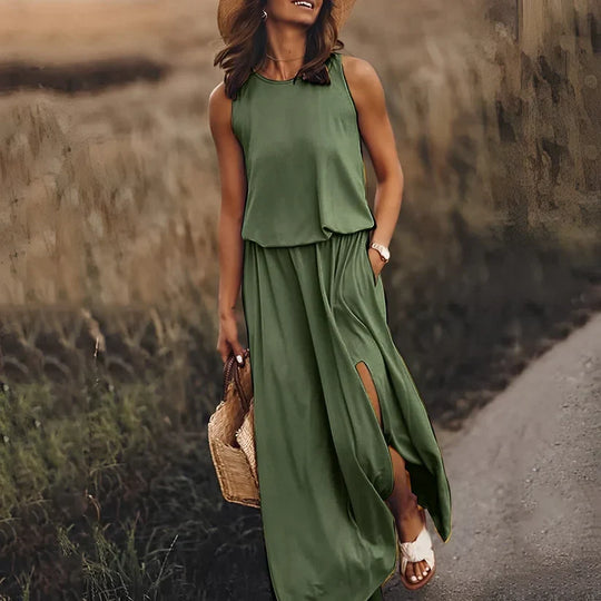 Elegantes farbenfrohes Kleid