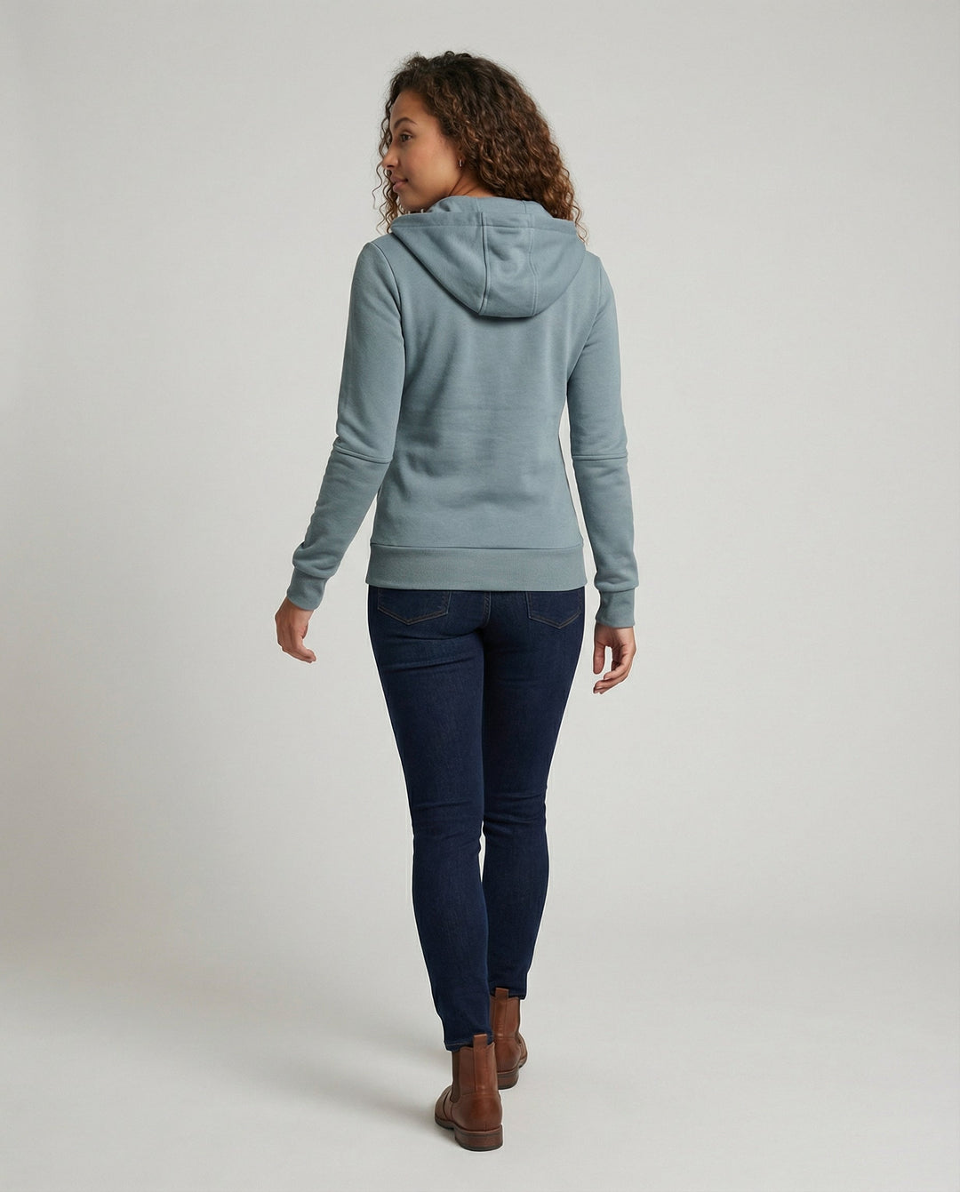 Fleece Damen Hoodie Zip