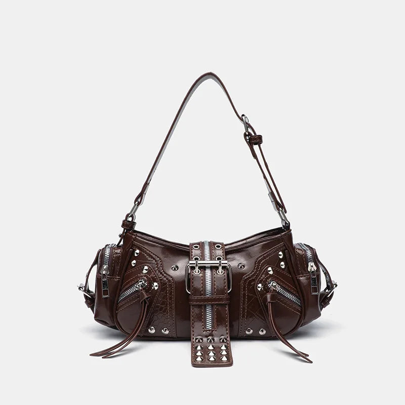 Nord Taschen | Damen Schultertasche mit Nieten