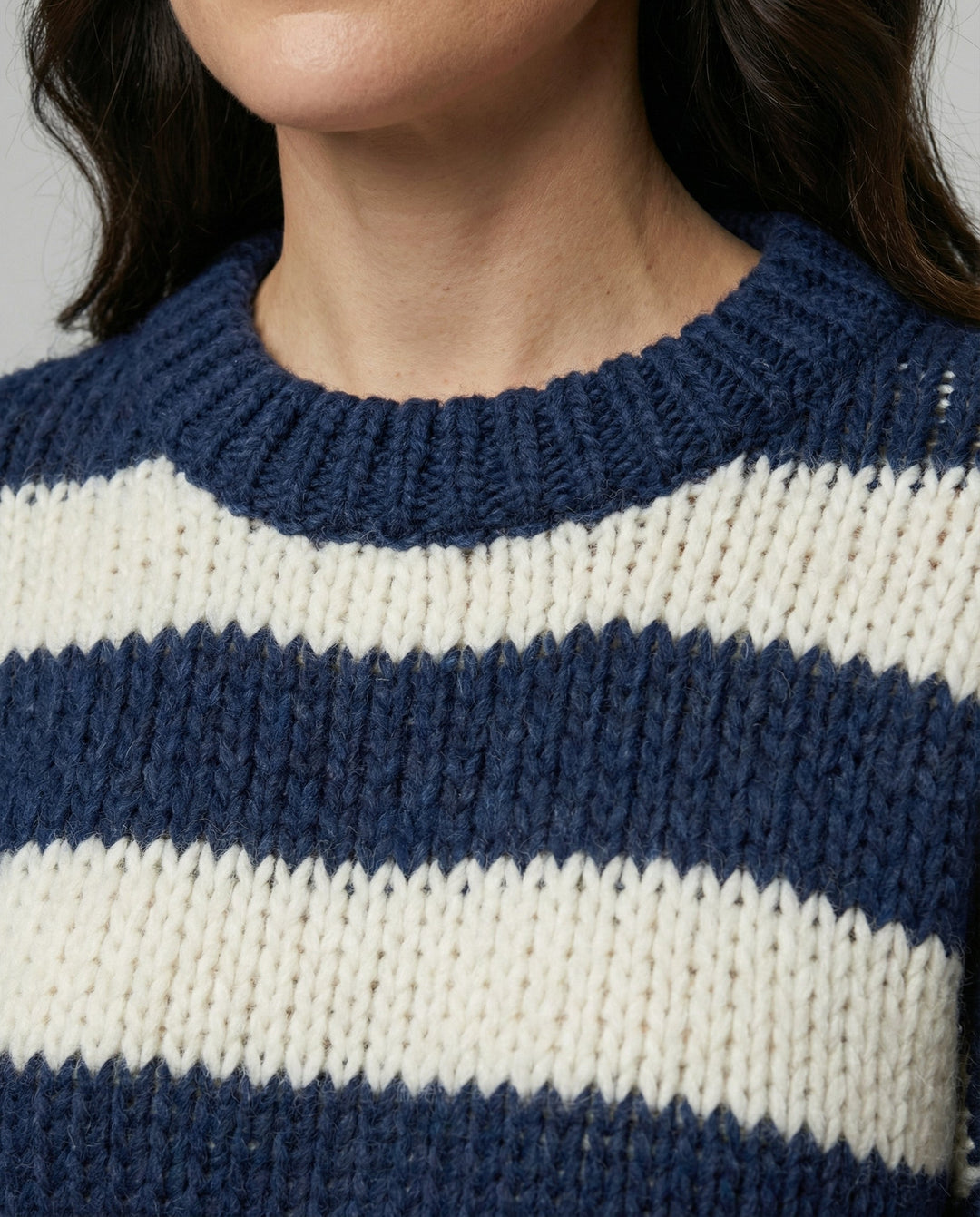 Gestreifter Damen Oversize Pullover
