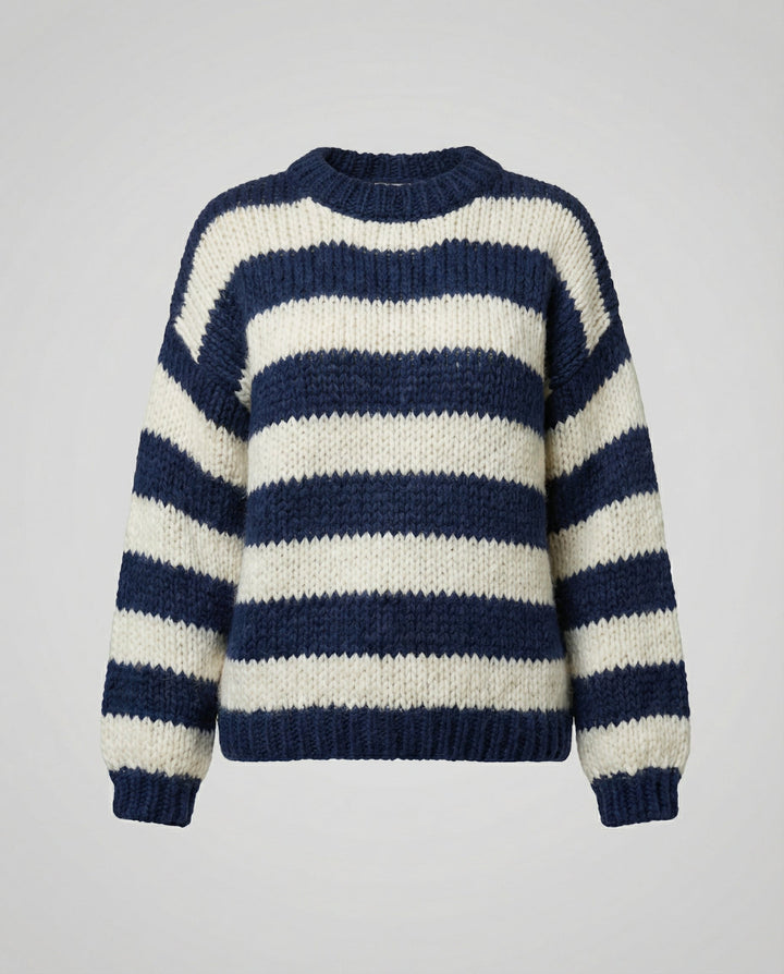 Gestreifter Damen Oversize Pullover