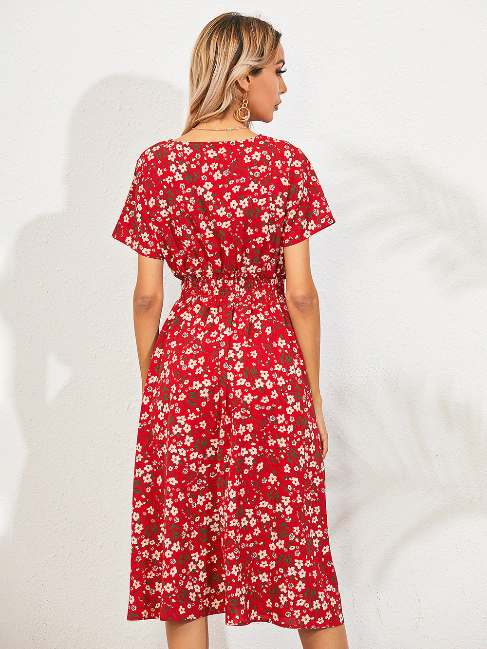 Floral Elegante Sommerkleider Damen