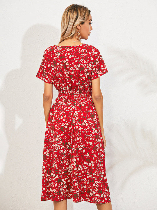 Floral Elegante Sommerkleider Damen