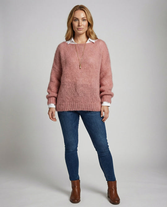 Luxe Mohair Oversized Pullover